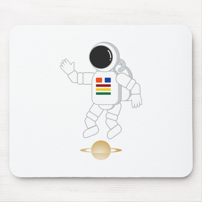 Astronaut Saturnus Musmatta (Framsidan)