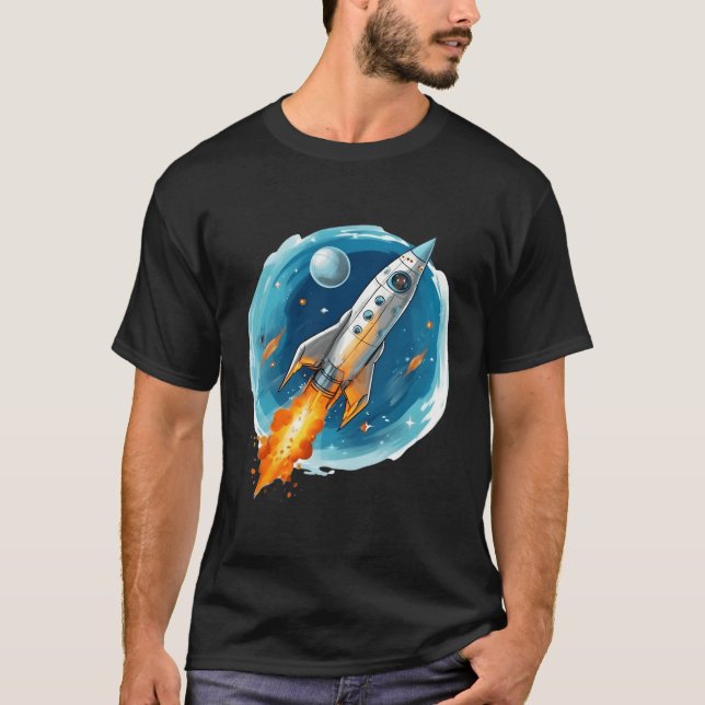 Astronaut Science Astrology Space Advent T Shirt (Framsida)