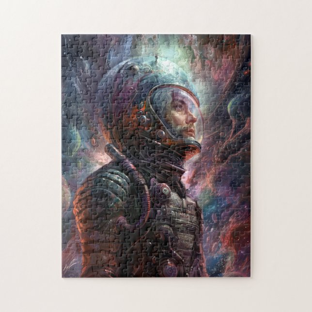 Astronaut Science fiction Art Pussel (Vertikal)