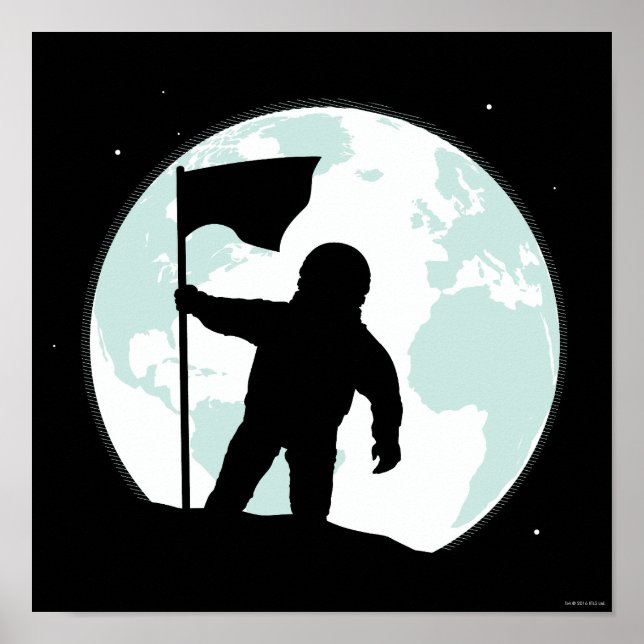 Astronaut Silhouette Poster (Framsidan)