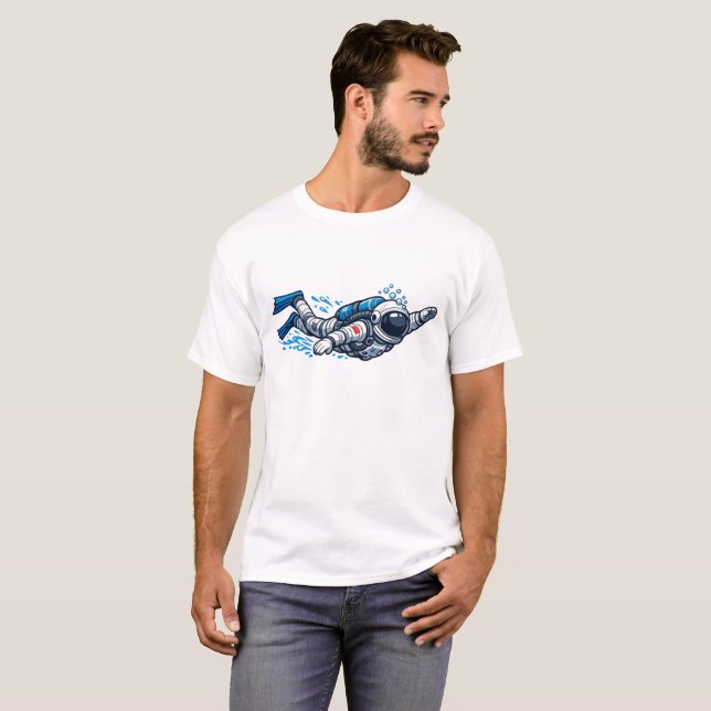 Astronaut Simmar T Shirt (Hel framsida)
