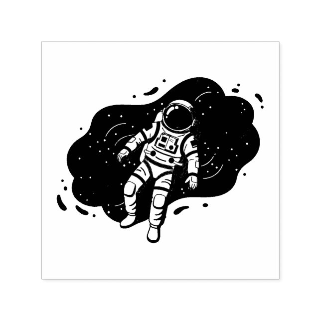 Astronaut Självfärgande Stämpel (Design)