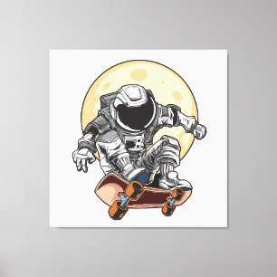 Astronaut Skate Canvastryck
