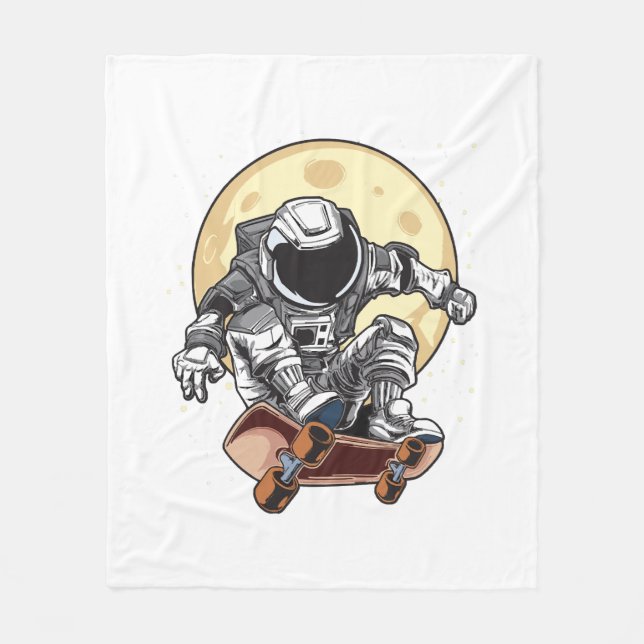 Astronaut Skate Fleecefilt (Framsidan)
