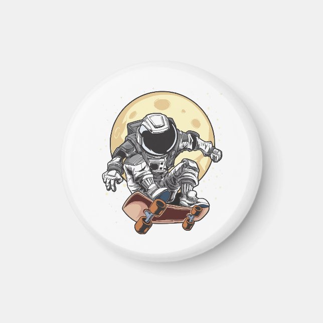 Astronaut Skate Magnet (Framsidan)