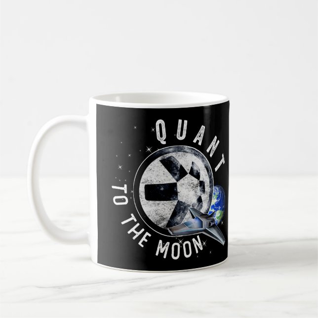 Astronaut Skate Quant QNT Crypto Coin HODL Token T Kaffemugg (Vänster)