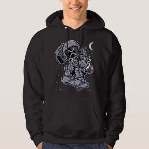 Astronaut Skate Ripple XRP Crypto Coin HODL Hoodie