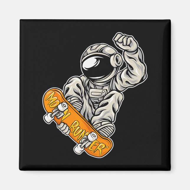 Astronaut Skateboarder, Skateboarding Lover, Astro Magnet (Framsidan)