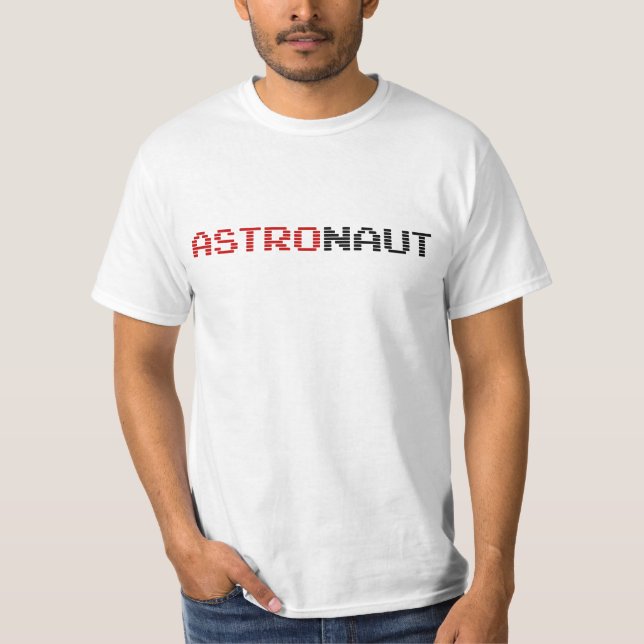 Astronaut-skjorta - välj stil & färg t-shirt (Framsida)