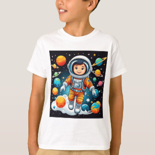 Astronaut Skriv ut T-Shirt