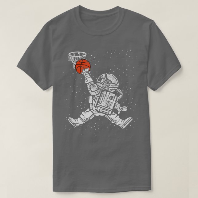 Astronaut Slam dunk Basketball Space T Shirt (Design framsida)