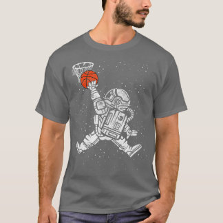 Astronaut Slam dunk Basketball Space T Shirt