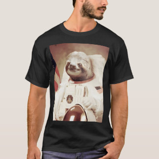 Astronaut Sloth T Shirt