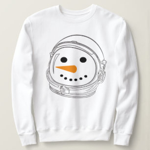 Astronaut Snögubbe Sweatshirt - Fin jul T Shirt