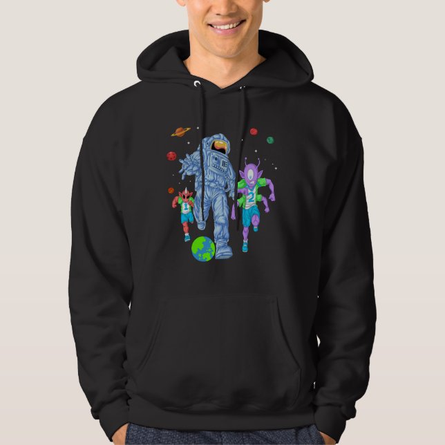 Astronaut soccer hoodie (Framsida)