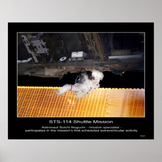 Astronaut Soichi Noguchi Extravehicular Activity Poster