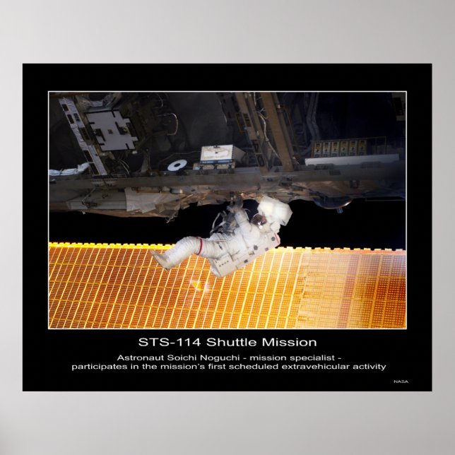 Astronaut Soichi Noguchi Extravehicular Activity Poster (Framsidan)
