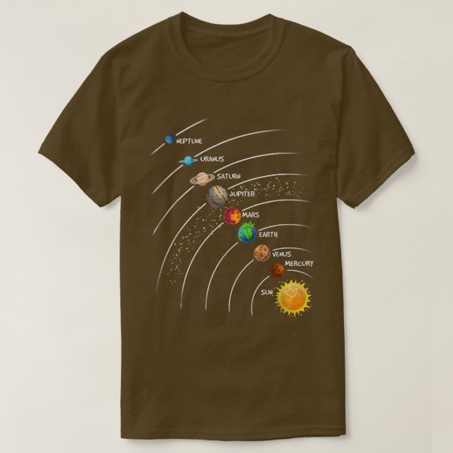 Astronaut Solar Planet System Space Astronomy Expl T Shirt (Design framsida)