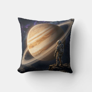 Astronaut som betraktar Saturnus Kudde