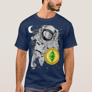 Astronaut som når ETH- mynningen i ETH i ETH till T Shirt