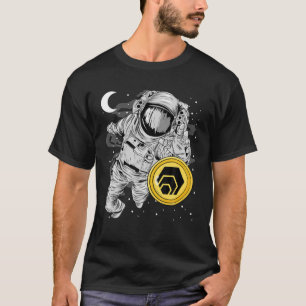 Astronaut som når HEX-mynningen till Måne Crypto T Shirt