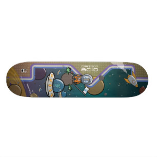 Astronaut som överfalla från bakhåll i utrymme skateboard bräda 19,5 cm