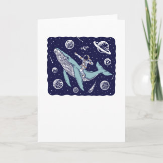 Astronaut som rider en val kort