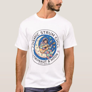 Astronaut som spelar gitarr t shirt