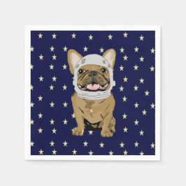 Astronaut söt hund pappersservett
