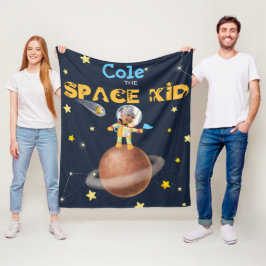👨 ‍ 🚀 Astronaut söta rymdtema Anpassningsbar Fot Fleecefilt