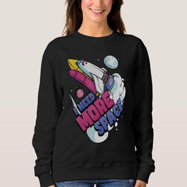Astronaut Space Galaxy Explorer I behov av mer utr T Shirt (Framsida)