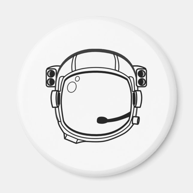Astronaut Space Helmet Magnet (Framsidan)