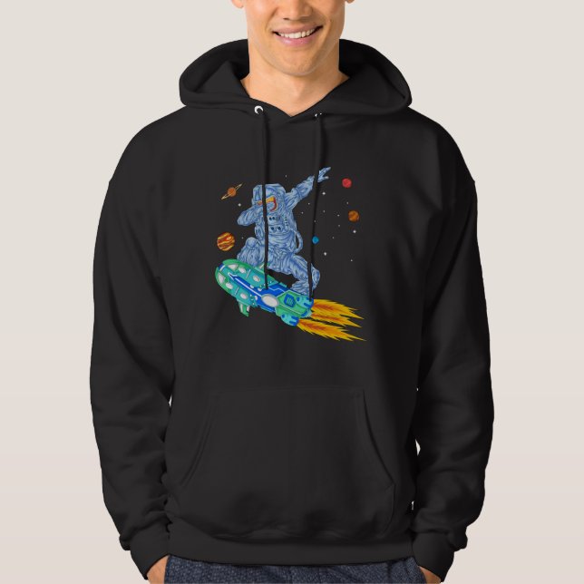 Astronaut Space hoverboard Hoodie (Framsida)