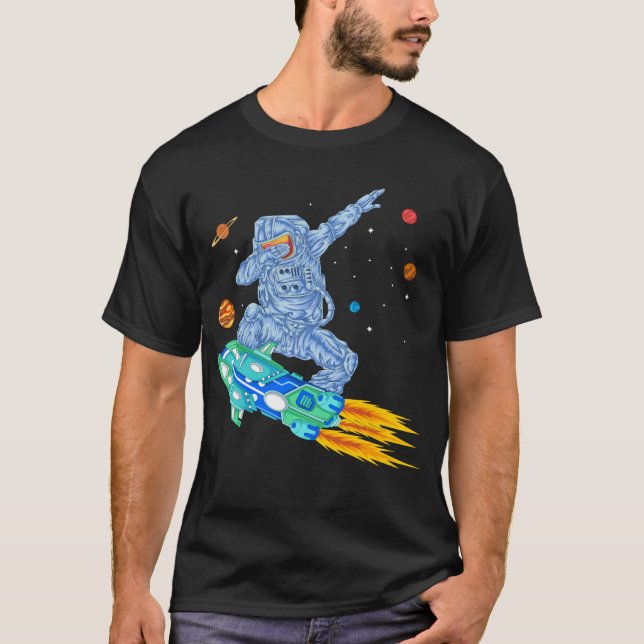 Astronaut Space hoverboard T Shirt (Framsida)