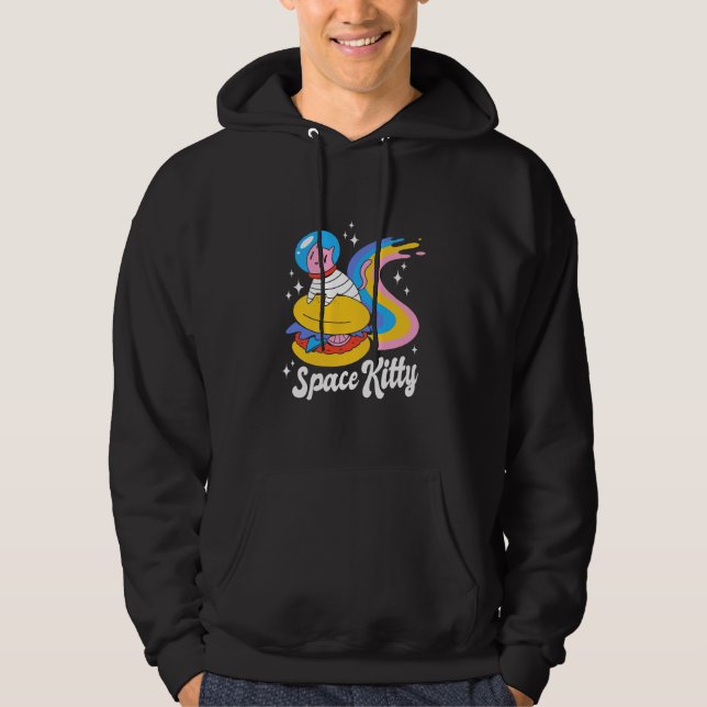 Astronaut Space Katt Hoodie (Framsida)
