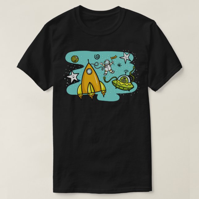 Astronaut Space T Shirt (Design framsida)