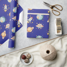 Astronaut Space-Thated Birthday Presentpapper