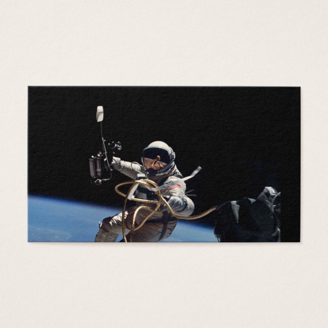 Astronaut Space Walk Visitkort (Framsidan)