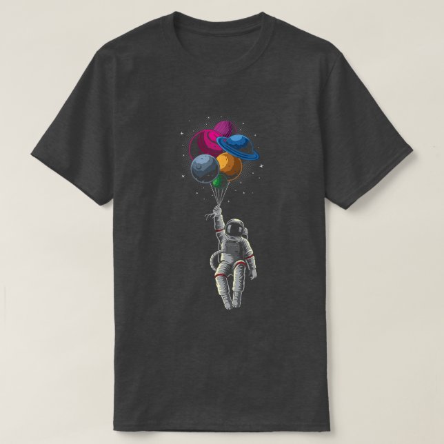 Astronaut Spaceman Planets Space Solar System Astr T Shirt (Design framsida)