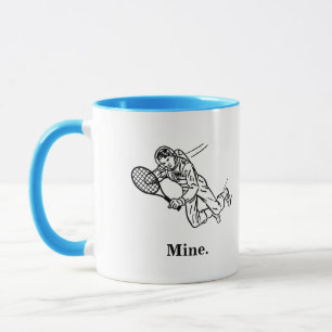 Astronaut Spaceman Tennis Player Mugg
