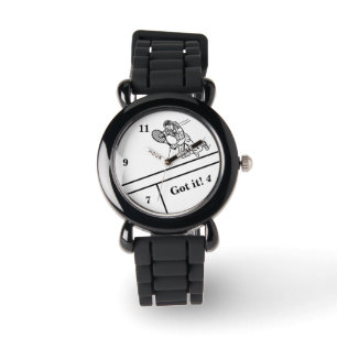 Astronaut Spaceman Tennis Player Wrist Watch Armbandsur