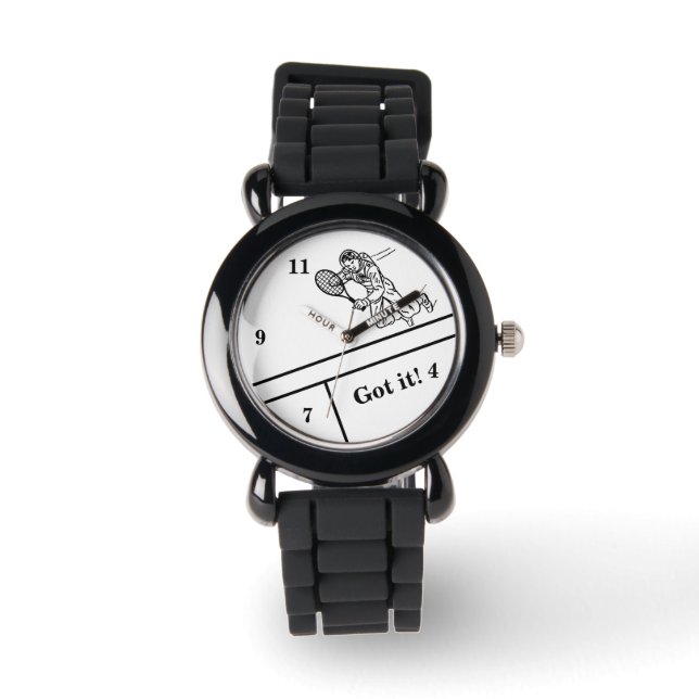 Astronaut Spaceman Tennis Player Wrist Watch Armbandsur (Framsida)