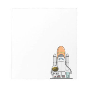 Astronaut & Spaceship Anteckningsblock