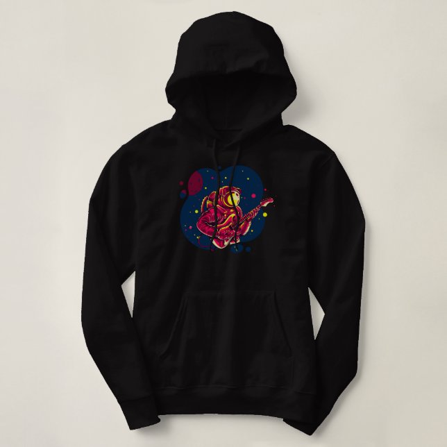 Astronaut Spela upp gitarr i Space_070 T Shirt (Design framsida)