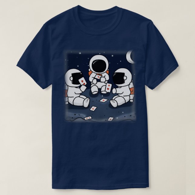 Astronaut spelar i rymden 1 t shirt (Design framsida)