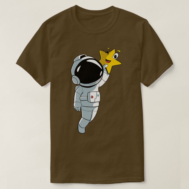 Astronaut Star Planet T Shirt (Design framsida)