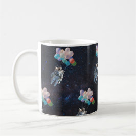 Astronaut Stars & Space Colorful Balloations Kaffemugg