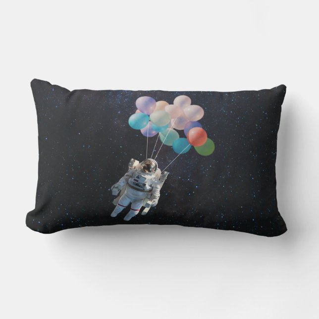 Astronaut Stars & Space Colorful Balloations Lumbarkudde (Framsida)