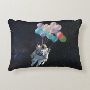 Astronaut Stars & Space Colorful Balloations Prydnadskudde