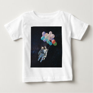 Astronaut Stars & Space Colorful Balloations T Shirt